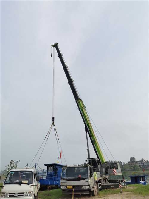 元谋县桥梁建设吊装案例